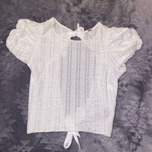 White Free People Top